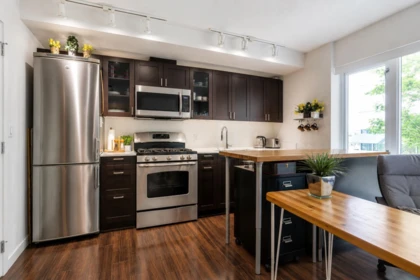 Kitchen Photo of 201 4888 Nanaimo Street, Vancouver, BC