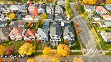 Aerial View of 2815 W 19th Avenue, Vancouver, BC