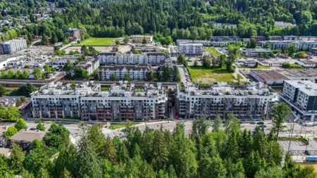 Aerial View of 222 3131 Murray Street, Port Moody, BC