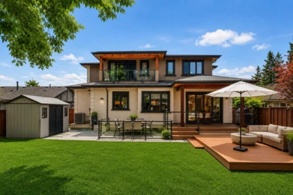 Aerial View of 6591 Sumas Drive, Burnaby, BC