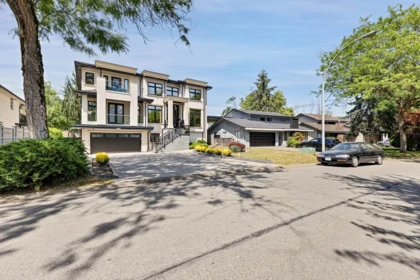 Aerial View of 12842 Carluke Crescent, Surrey, BC