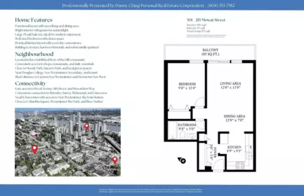 301 215 Mowat Street, New Westminster, BC, New Westminster — Apartment/Condo for sale
