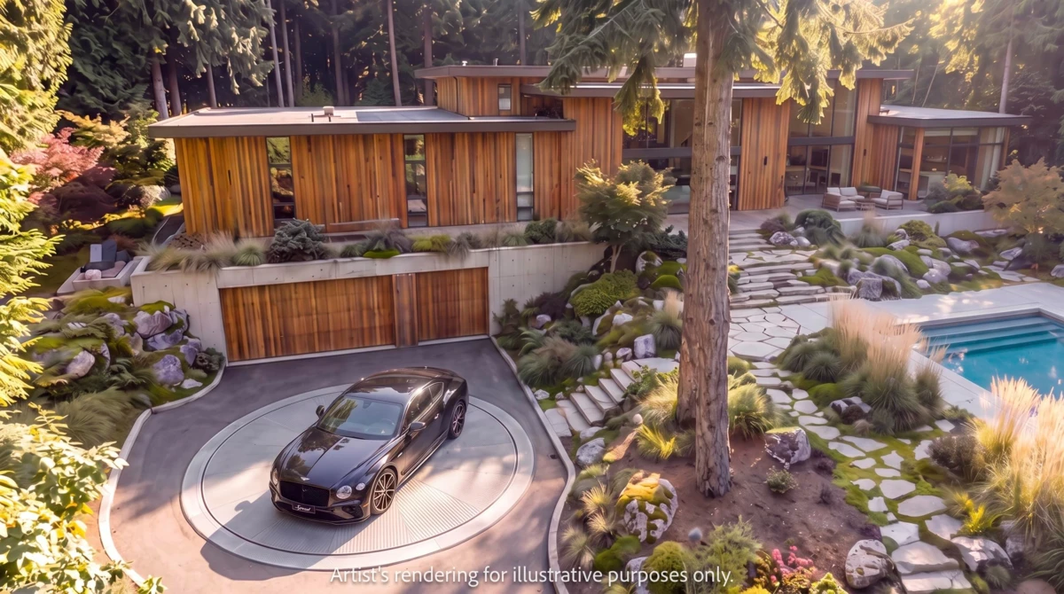 Exterior Rear Photo of Lot 17 Riverside Drive, North Vancouver, BC