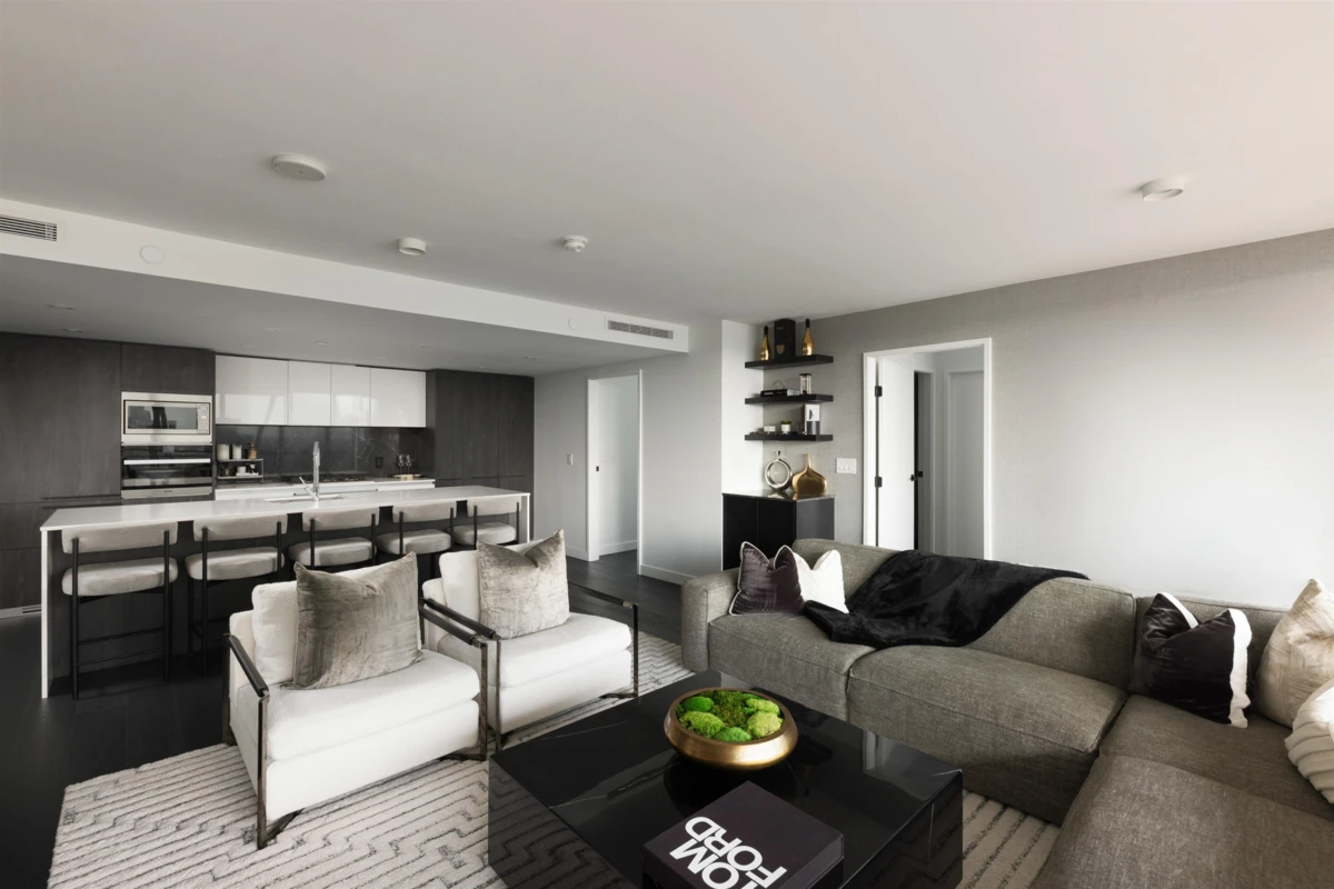 Dining Area Photo of 2504 1111 Richards Street, Vancouver, BC