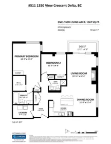 Entry Foyer Photo of 511 1350 View Crescent, Delta, BC
