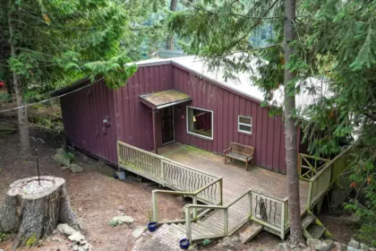Aerial View of 250 Leighton Lane, Mayne Island, BC