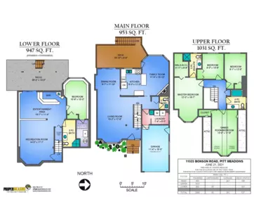 Aerial View of 11523 Bonson Road, Pitt Meadows, BC