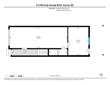 Aerial View of 8 1708 King George Boulevard, Surrey, BC