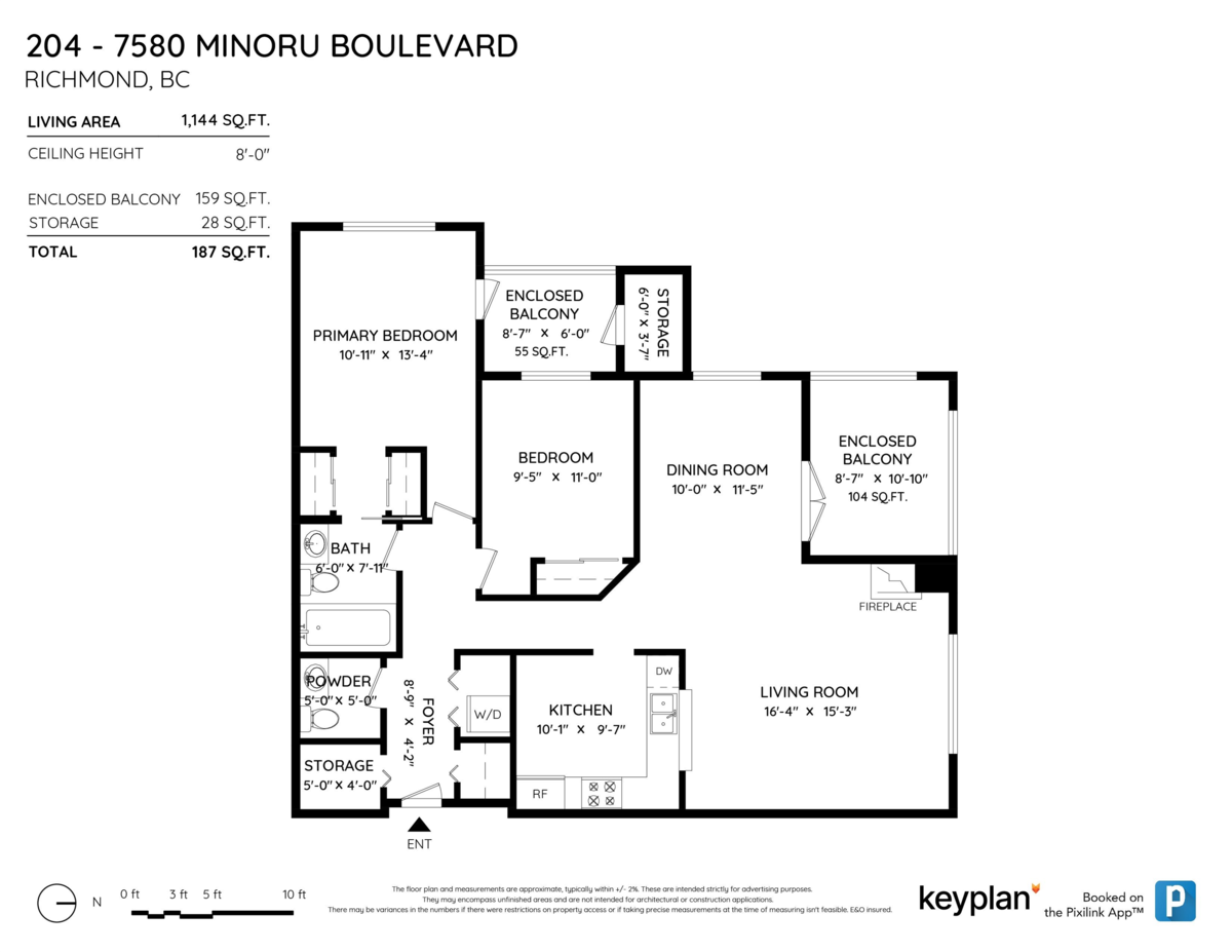 Exterior Rear Photo of 204 7580 Minoru Boulevard, Richmond, BC