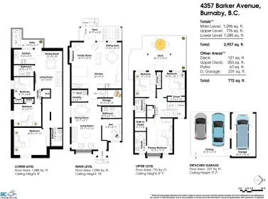 4357 Barker Avenue, Burnaby, BC, Burnaby — Half Duplex for sale