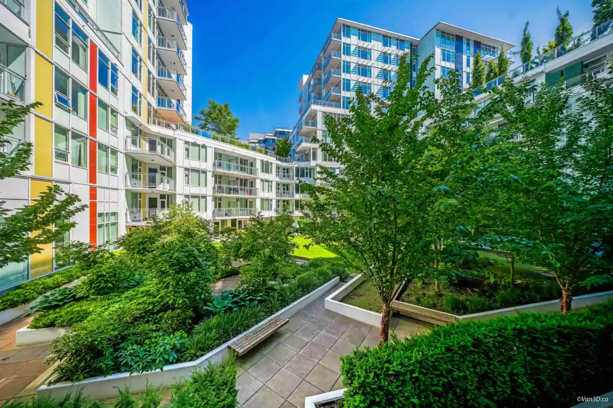 Living Room Photo of 617 8699 Hazelbridge Way, Richmond, BC