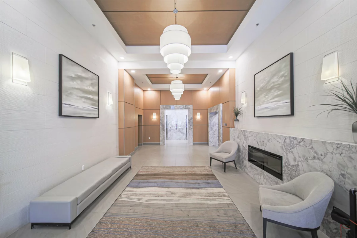 Outdoor Patio Photo of 2207 3007 Glen Drive, Coquitlam, BC