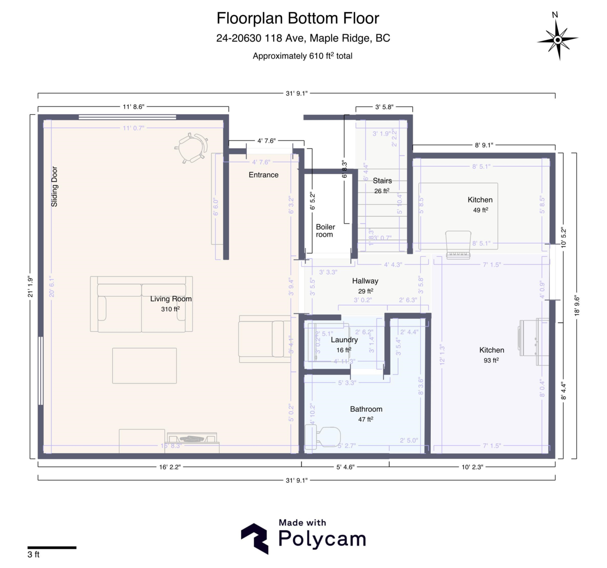 Entry Foyer Photo of 24 20630 118 Avenue, Maple Ridge, BC