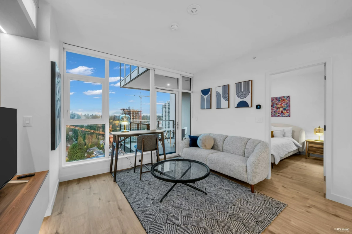 Living Room Photo of 1601 720 Farrow Street, Coquitlam, BC
