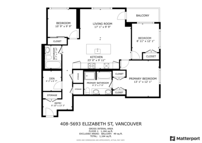 Guest Bathroom Photo of 408 5693 Elizabeth Street, Vancouver, BC