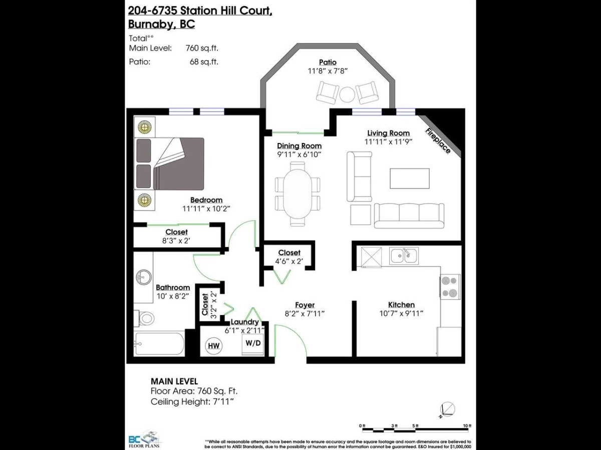 Basement Recreation Room Photo of 204 6735 Station Hill Court, Burnaby, BC