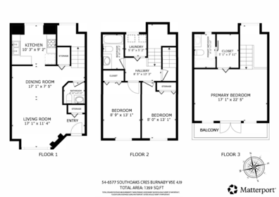 54 6577 Southoaks Crescent, Burnaby, BC, Burnaby — 3 bed townhouse for sale