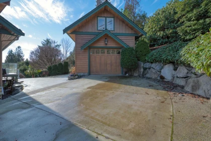 Aerial View of 481 Central Avenue, Gibsons, BC