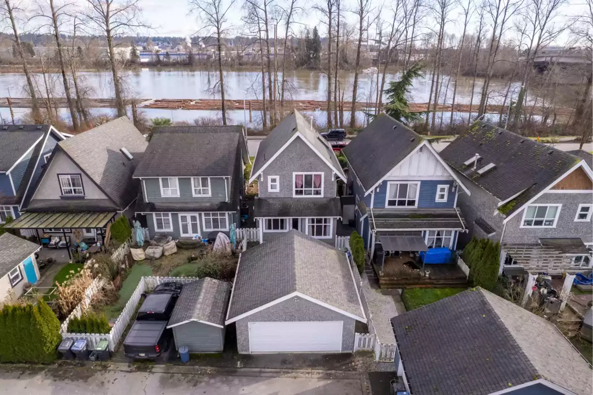 Aerial View of 1455 South Dyke Road, New Westminster, BC