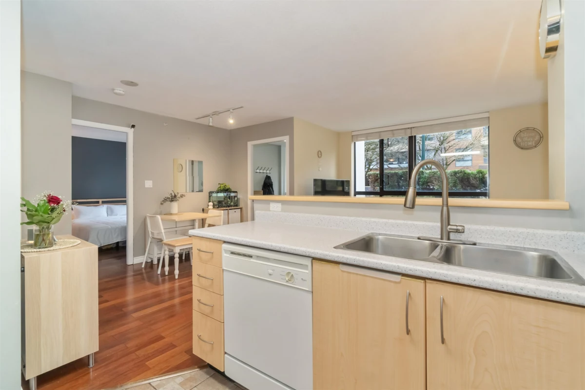 Powder Room Photo of 110 3588 Crowley Drive, Vancouver, BC