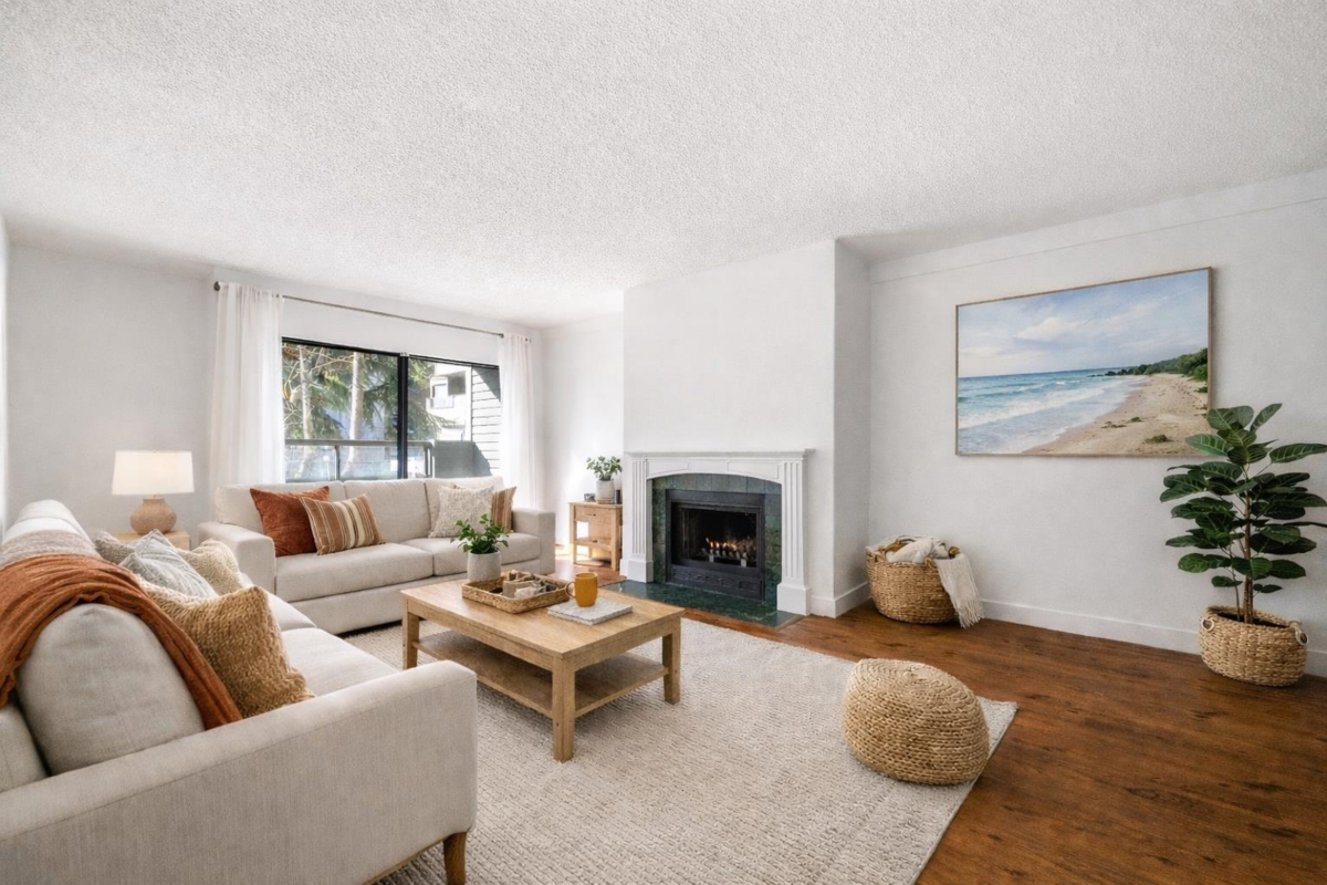 Living Room Photo of 103 8600 Ackroyd Road, Richmond, BC