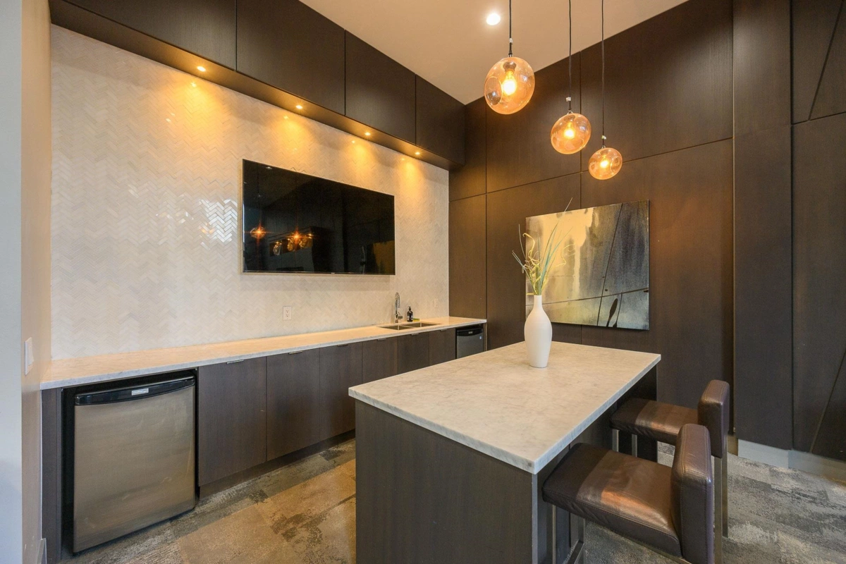 Aerial View of 2307 3093 Windsor Gate, Coquitlam, BC