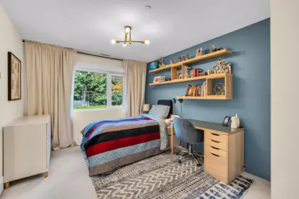 Aerial View of 5141 Sarita Avenue, North Vancouver, BC