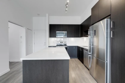 Kitchen Island Photo of 408 13628 81a Avenue, Surrey, BC