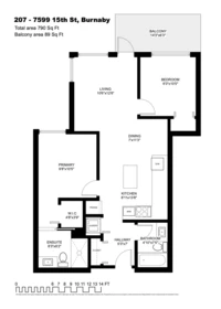 Aerial View of 207 7599 15th Street, Burnaby, BC