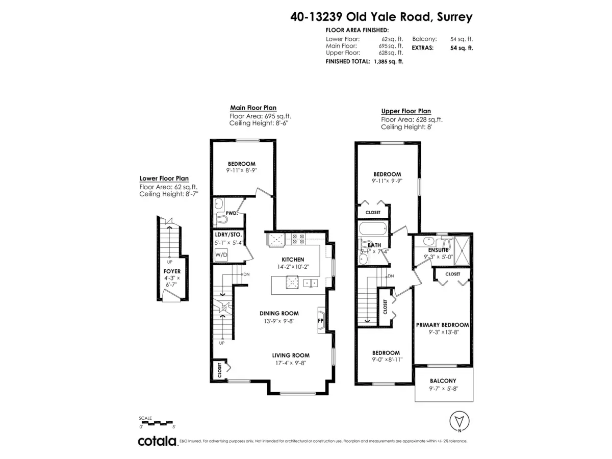 Living Room Photo of 40 13239 Old Yale Road, Surrey, BC