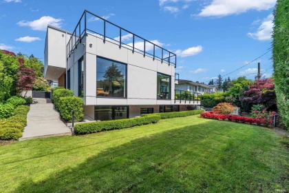 Aerial View of 4275 Chelsea Crescent, North Vancouver, BC