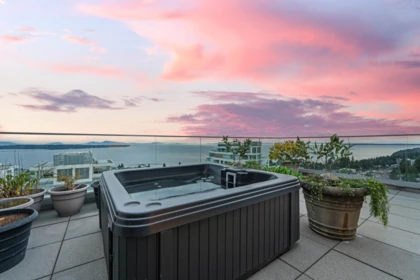 Aerial View of PH2 1473 Johnston Road, White Rock, BC