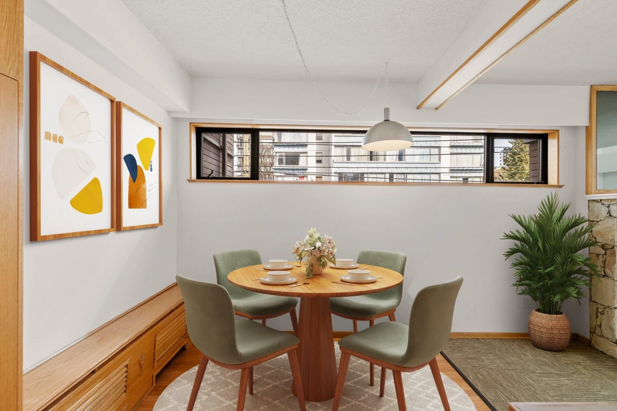 Living Room Photo of 309 1855 Nelson Street, Vancouver, BC