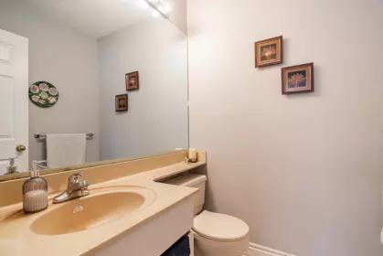Powder Room Photo of 1 7911 Moffatt Road, Richmond, BC