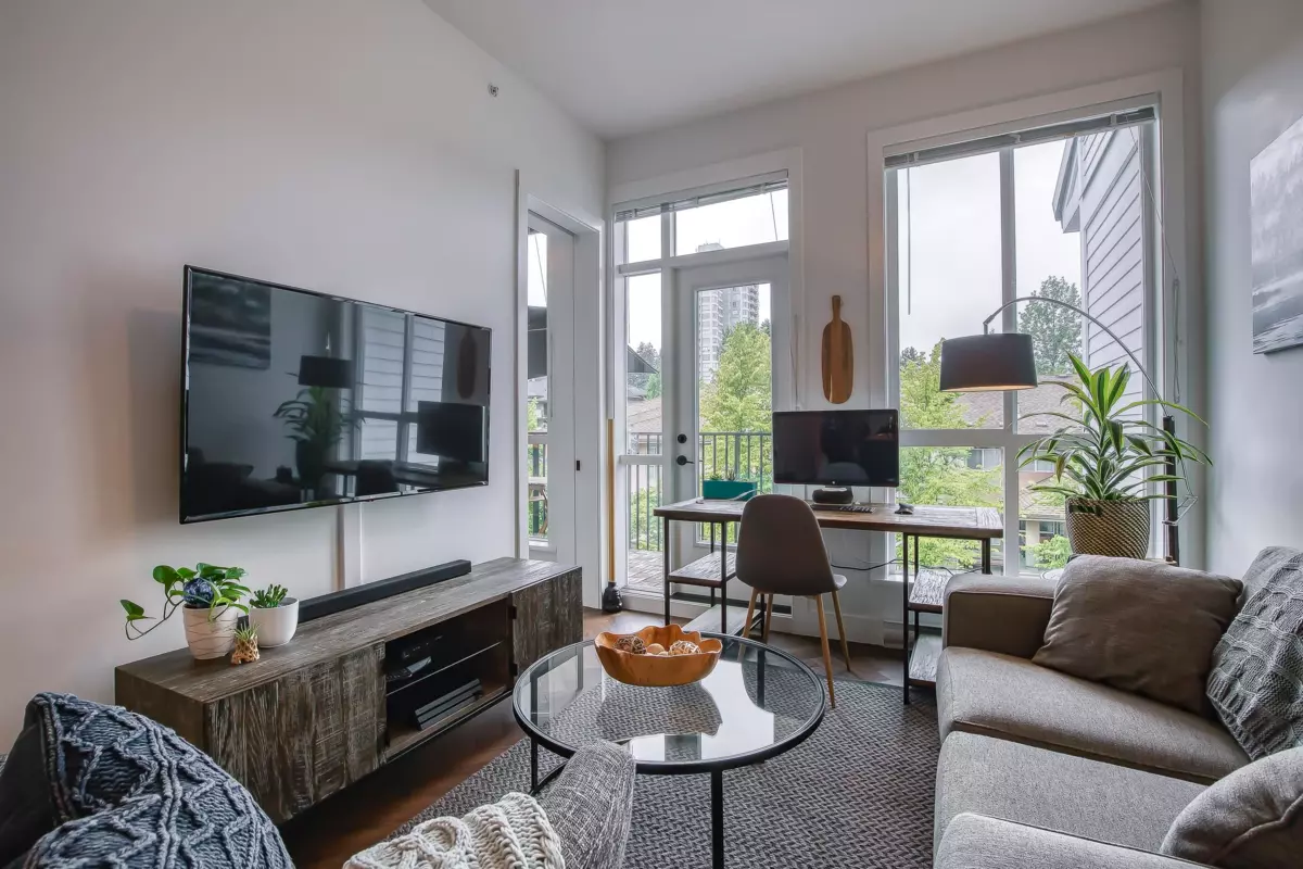 Living Room Photo of 406 14968 101a Avenue, Surrey, BC