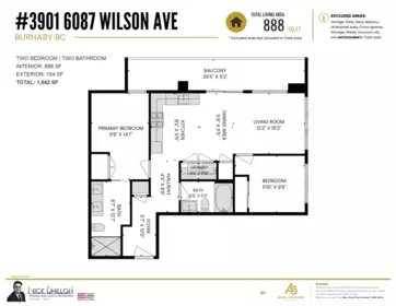 Aerial View of 3901 6087 Wilson Avenue, Burnaby, BC