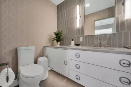 Powder Room Photo of 130 Oceanview Place, Lions Bay, BC