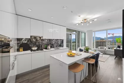 Kitchen Island Photo of 2709 1955 Alpha Way, Burnaby, BC