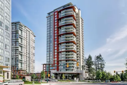 Aerial View of 2203 3096 Windsor Gate, Coquitlam, BC