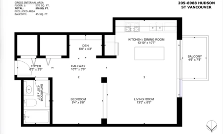 205 8988 Hudson Street, Vancouver, BC, Vancouver — Apartment/Condo for sale
