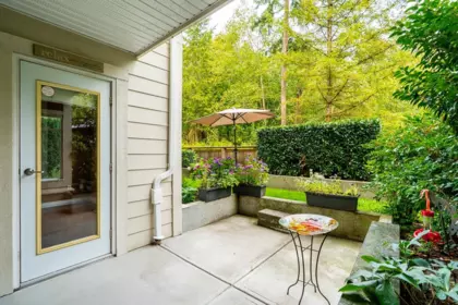 Outdoor Deck Photo of 103 3625 Windcrest Drive, North Vancouver, BC