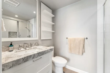 Guest Bathroom Photo of 2107 520 Como Lake Avenue, Coquitlam, BC