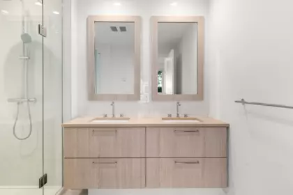 Powder Room Photo of 115 747 E 3rd Street, North Vancouver, BC