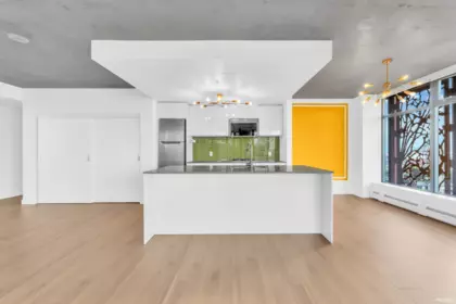 Kitchen Island Photo of 1806 128 W Cordova Street, Vancouver, BC