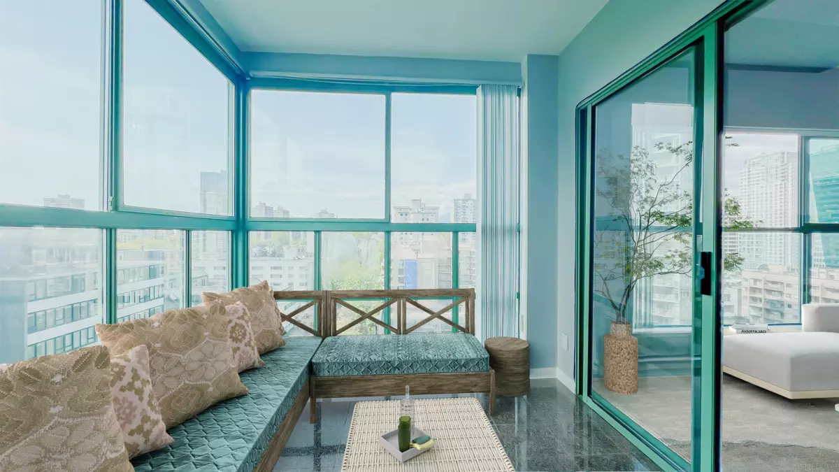 Exterior Rear Photo of 1206 909 Burrard Street, Vancouver, BC