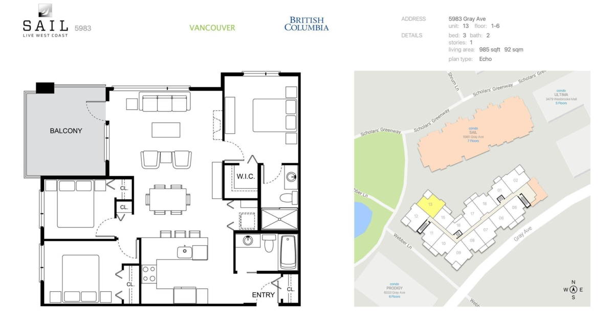 Family Room Photo of 513 5983 Gray Avenue, Vancouver, BC