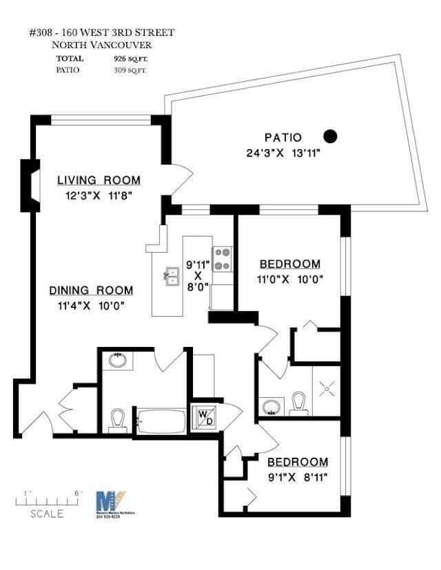 Laundry Room Photo of 308 160 W 3rd Street, North Vancouver, BC