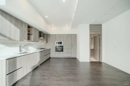 Front exterior of TH-03 8555 Capstan Way, Richmond, BC