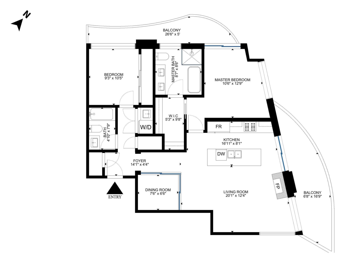 Mudroom Photo of 804 1500 Martin Street, White Rock, BC