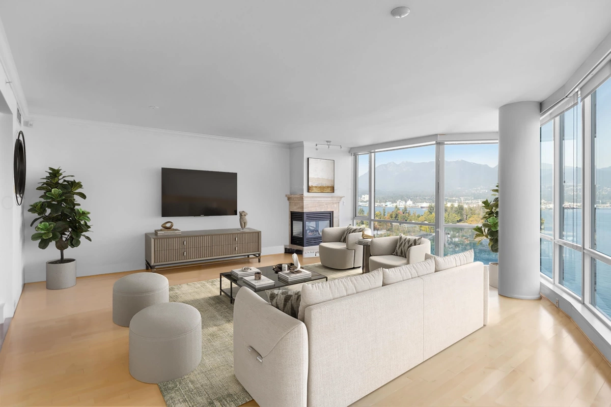 Kitchen Island Photo of 2302 323 Jervis Street, Vancouver, BC
